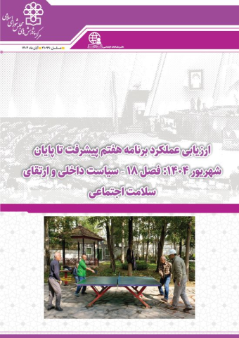 ارزیابی عملکرد برنامه هفتم پیشرفت تا پایان شهریور 1404